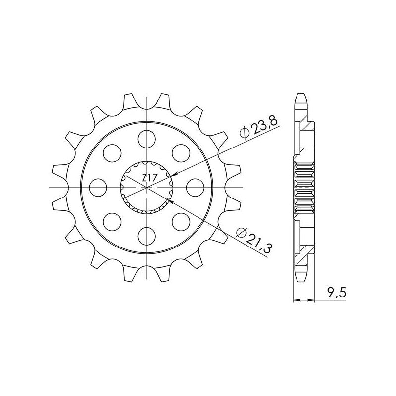 SGR PIGNONE S AC P520-D13 HONDA CR R 250 90-07