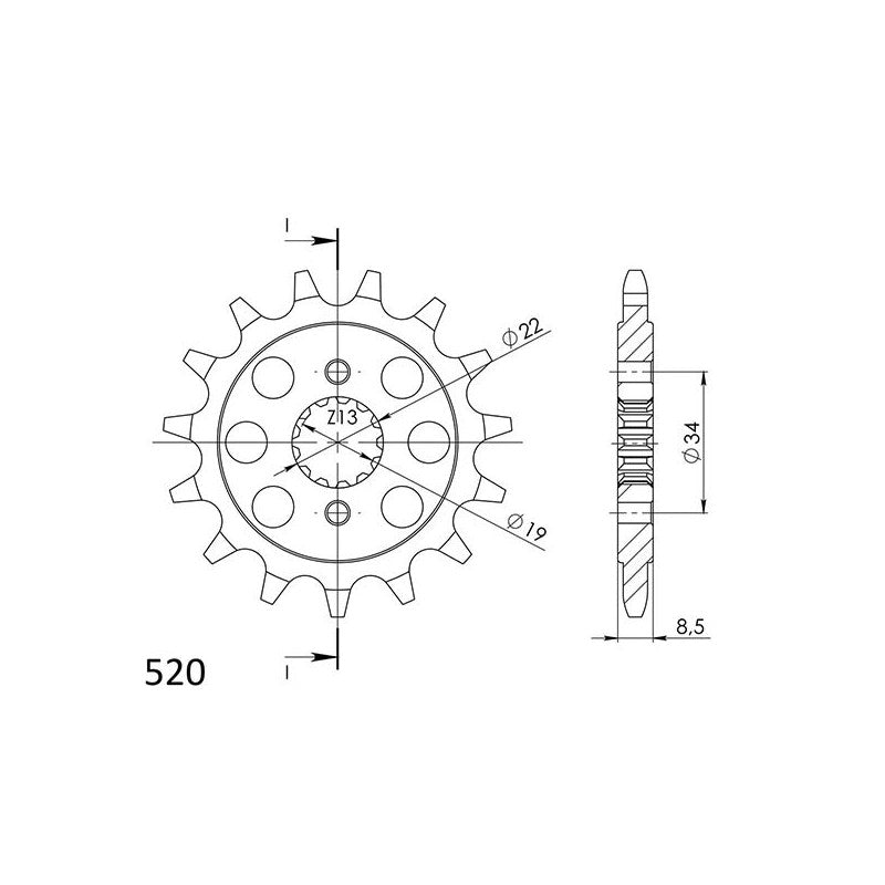 SGR PIGNONE S AC P520-D15 KTM DUKE 4T 390 13/16