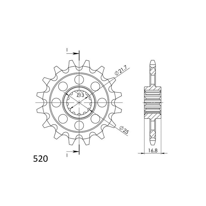 SGR PIGNONE S AC P520-D17 HONDA X-ADV 750 18-20