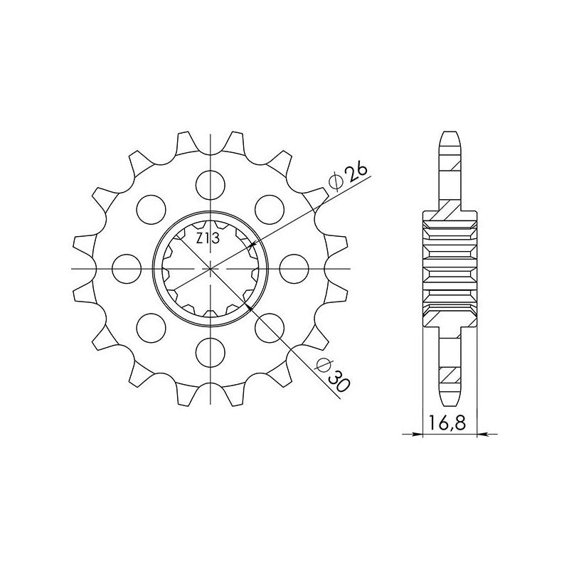 SGR PIGNONE S AC P525-D16 HONDA XLV VARADERO 1000 99-03