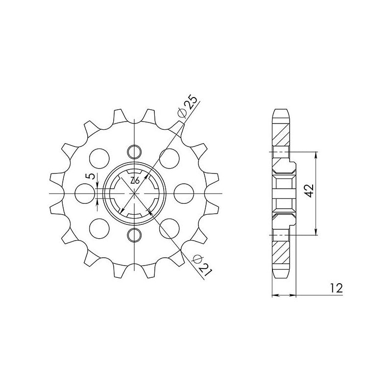 SGR PIGNONE S AC P530-D16 YAMAHA XJ (31A/58L/4BB) 900 87-92