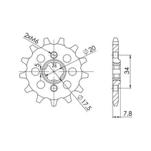 SGR PIGNONE S+2 AC P520-D13 HONDA CRF F EASY MOTARD 230 04/06