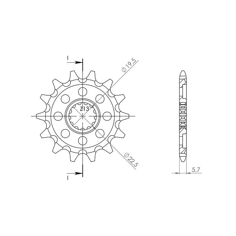 SGR PIGNONE S+2 AC P520-D13 HUSQVARNA TE 4T 310 11/13