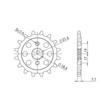 SGR PIGNONE S+2 AC P520-D14 HONDA CBR R ABS/250 11/14