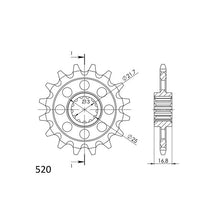 SGR PIGNONE S+2 AC P520-D17 HONDA NC XA ABS 750 14-15