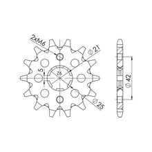 SGR PIGNONE S+2 AC P520-D17 YAMAHA RD LC F (57V/1WT) 350 85/86