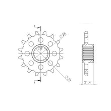 SGR PIGNONE S+2 AC P525-D16 APRILIA SHIVER/SHIVER ABS 750 07/16