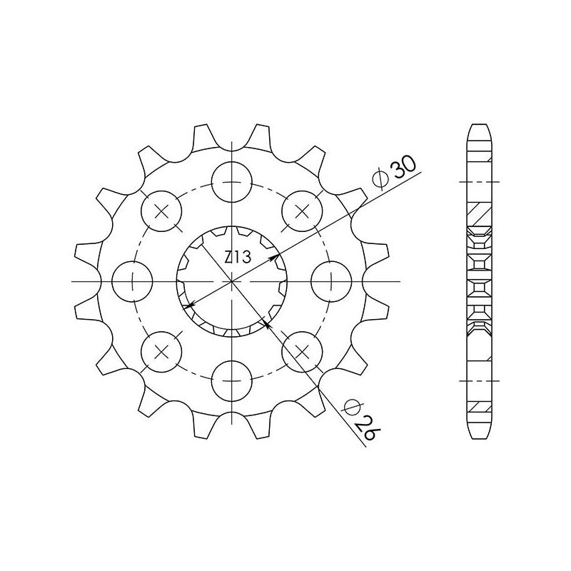 SGR PIGNONE S+2 AC P525-D17 TRIUMPH AMERICA EFI 865 07/08