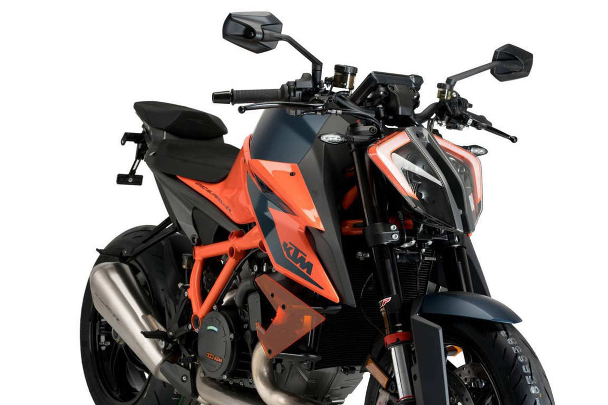 PUIG SPOILER LATERALE DOWNFORCE NAKED PER KTM 1290 SUPERDUKE R EVO 22-23 ARANCIONE