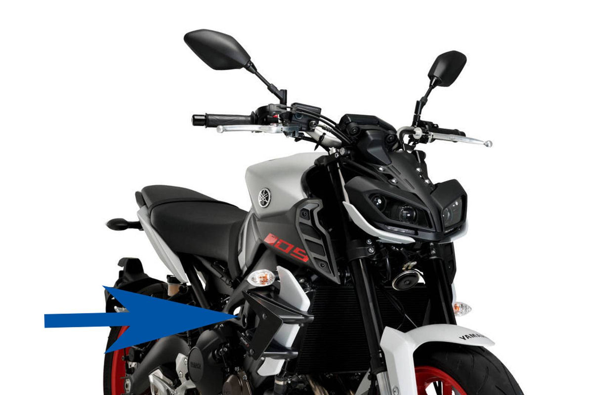 PUIG SPOILER LATERALE DOWNFORCE NAKED YAMAHA MT-09 SP 18-20 NERO