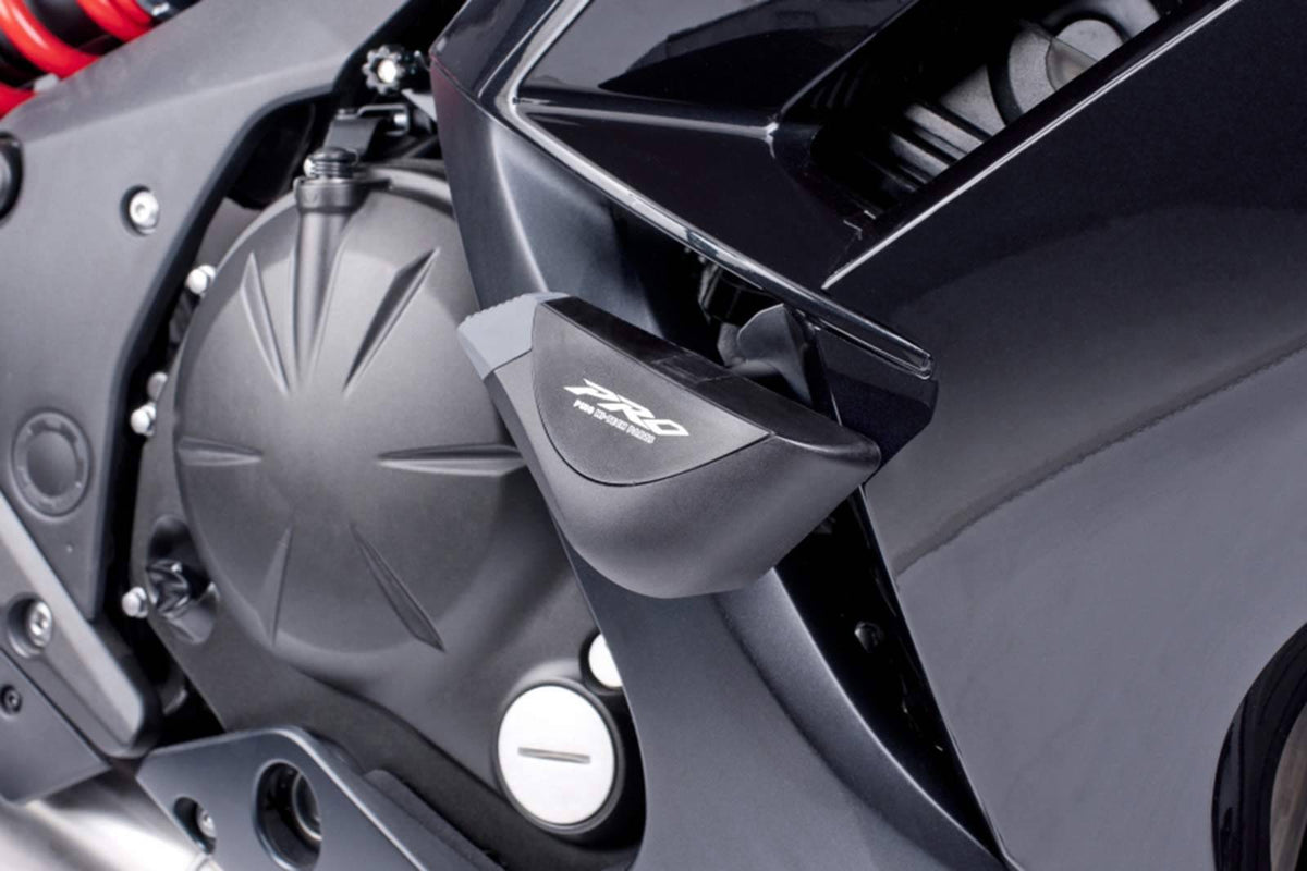 PUIG TAMPONI PARATELAIO MOD. PRO PER KAWASAKI ER-6F 12-16 NERO