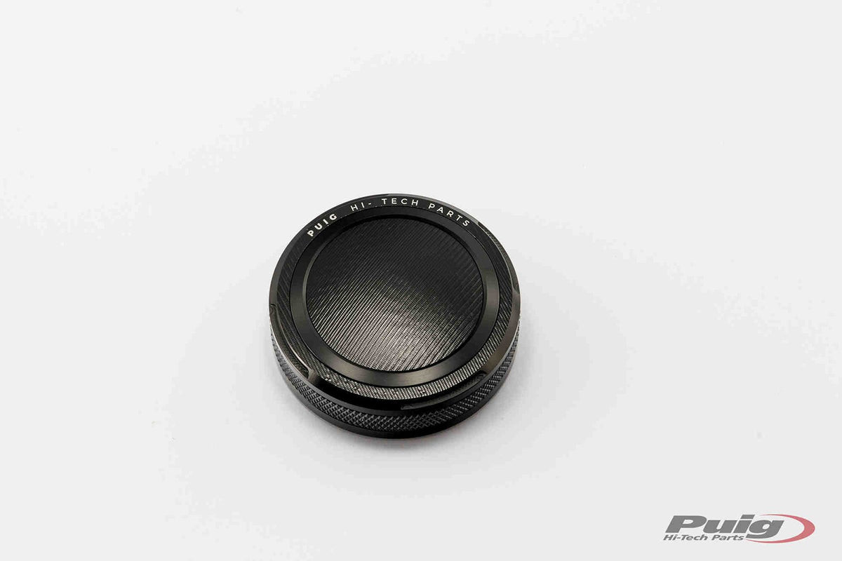 PUIG TAPPO SERBATOIO ANTERIORE PER FLUIDO FRENO PER KAWASAKI ZX-6R 636 NINJA 13-17 NERO