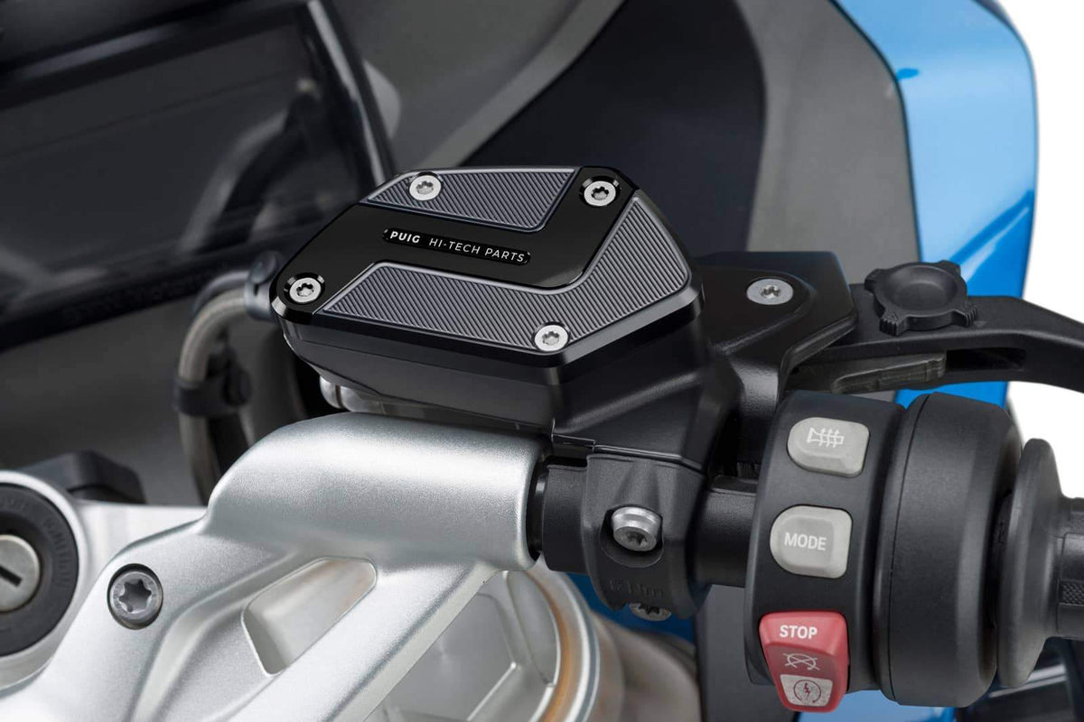 PUIG TAPPO SERBATOIO ANTERIORE PER FLUIDO FRENO PER BMW R1200 RS 17-18 NERO
