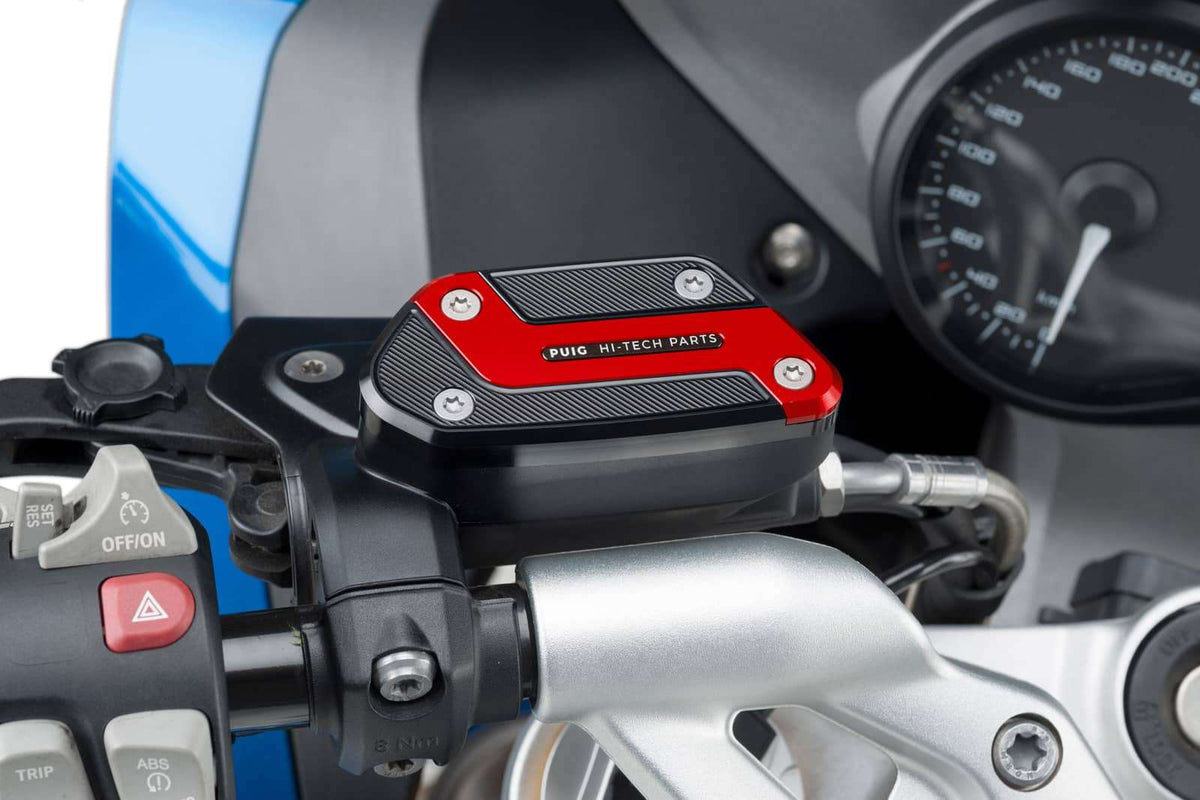 PUIG TAPPO SERBATOIO ANTERIORE PER FLUIDO FRIZIONE PER BMW R NINE T 14-16 ROSSO-TELAIO 0A6-0A16